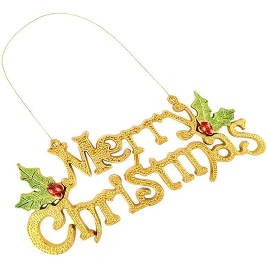 زينة كريسماس لامعة دهبي - 30 سم