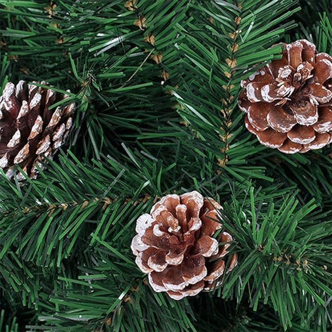 أكواز صنوبر طبيعية لتزيين الشجرة - 10 قطع