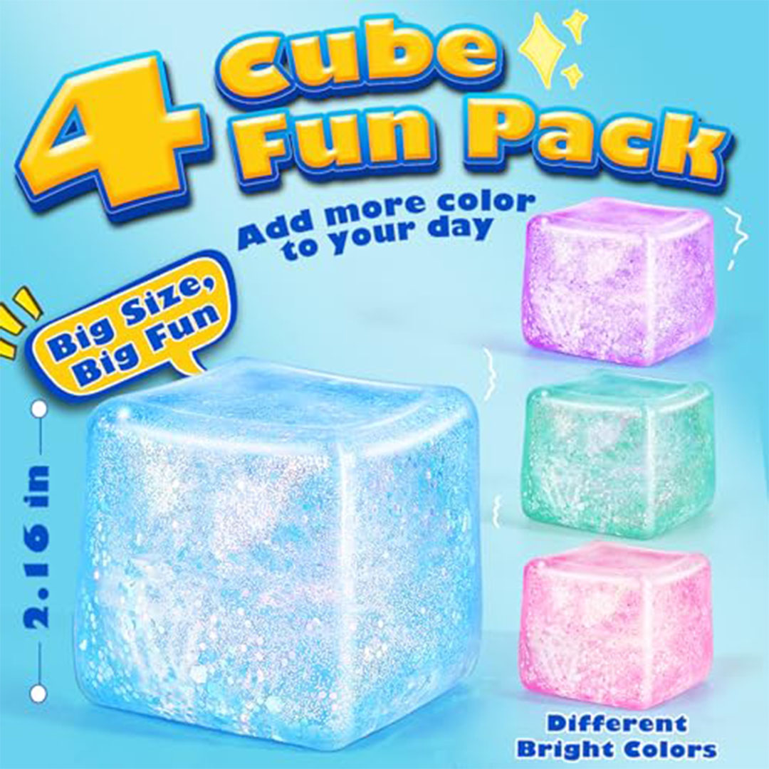مكعبات فيدجيت إسفنجية - 4 قطع