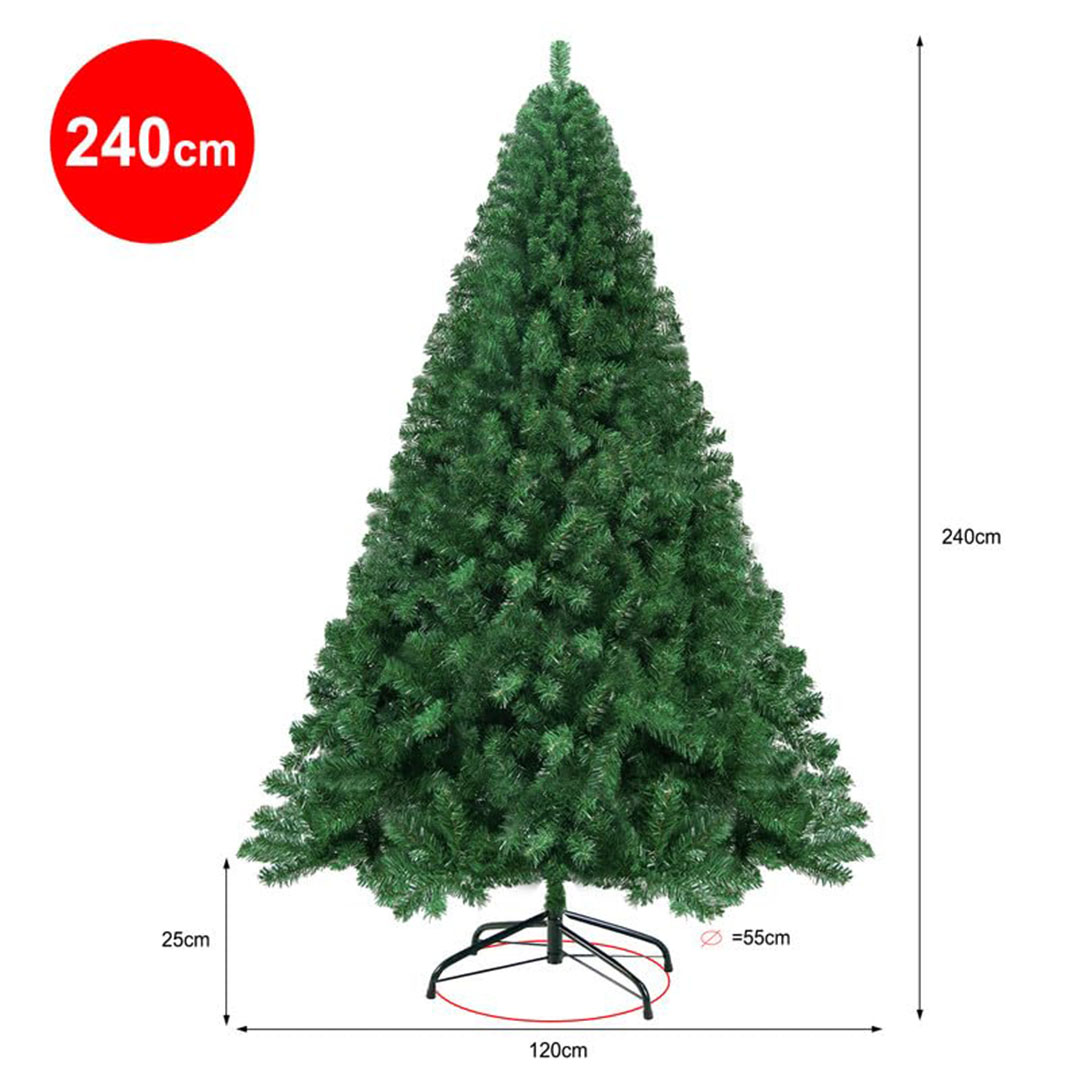 شجرة كريسماس صناعية 2.4 متر - 1500 ورقة