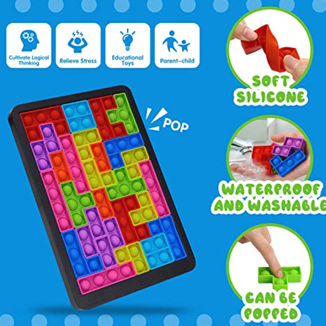 ألعاب فيدجيت بوبيت سيليكون للأطفال - 26 مكعب