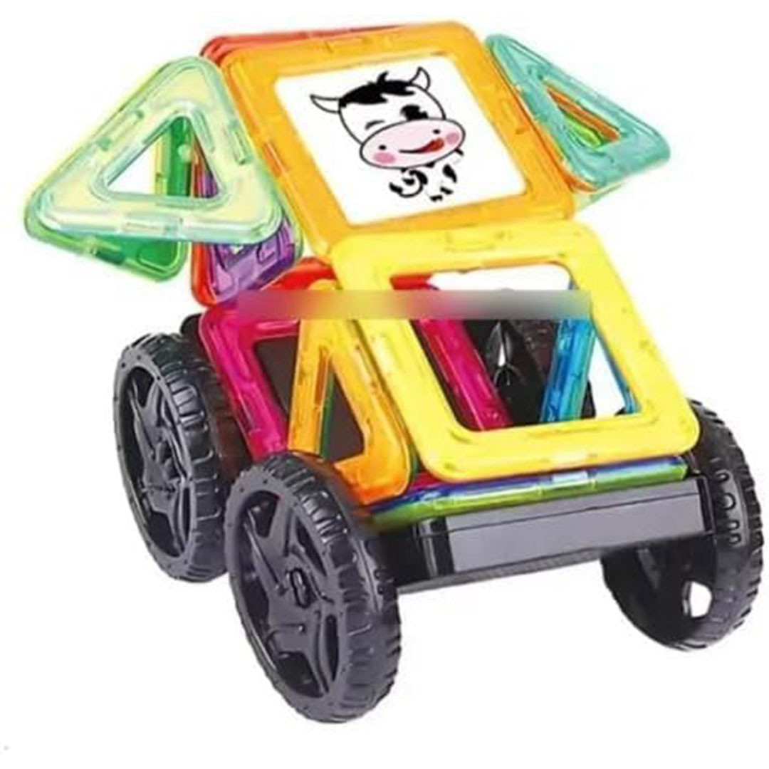 لعبة بازل مغناطيسية للسيارات - 38 قطعة