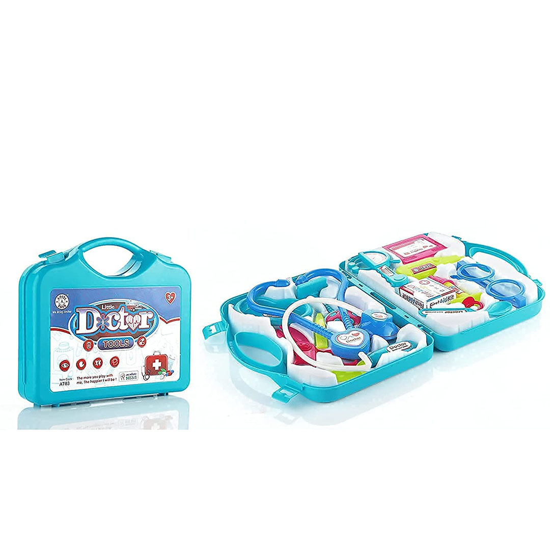 مجموعة ألعاب معدات طبيب مع شنطة قابلة للطي