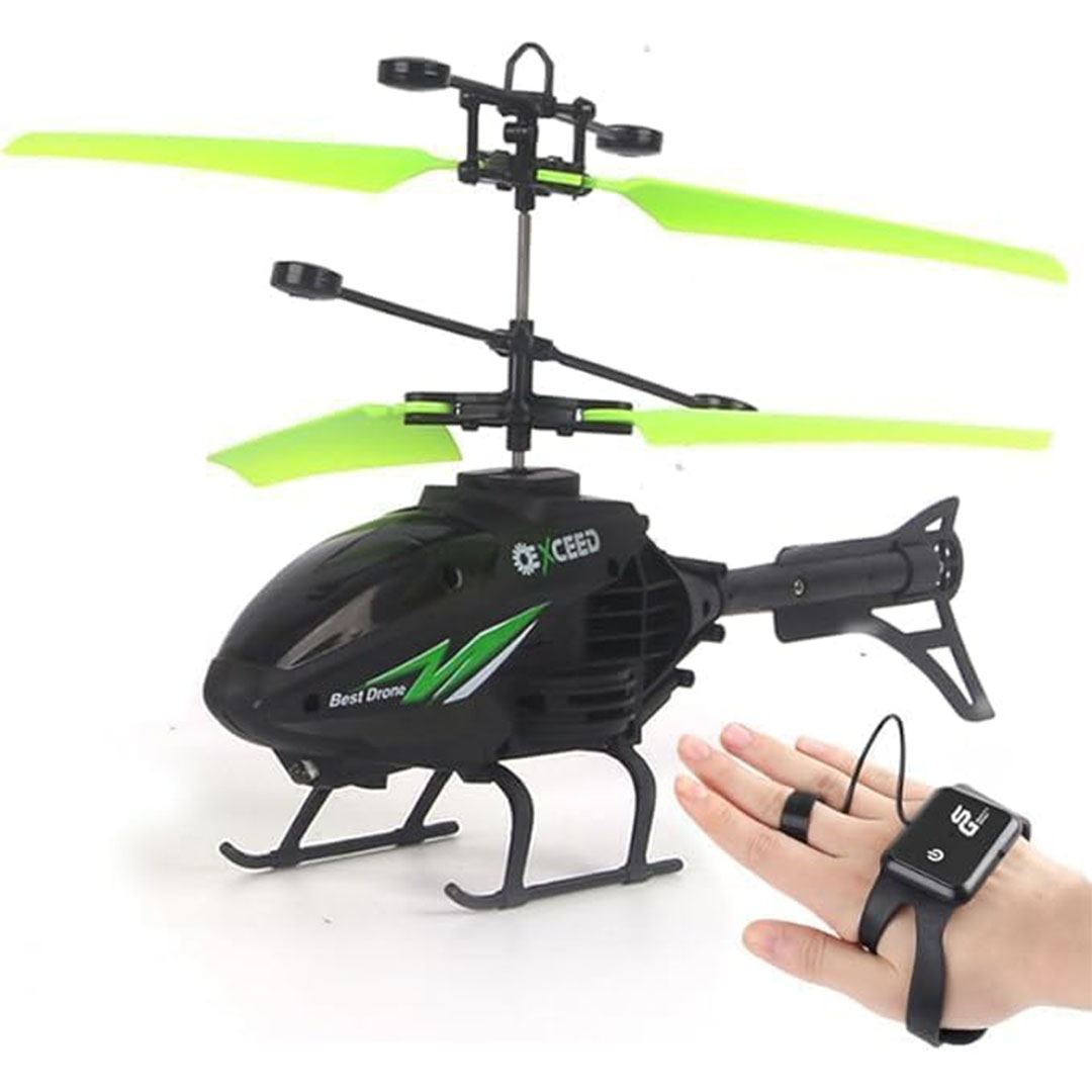 لعبة هليكوبتر بجهاز تحكم عن بعد مع ساعة يد