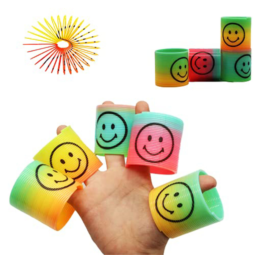 زنبركات قوس قزح الحلزونية الصغيرة - 24 قطعة