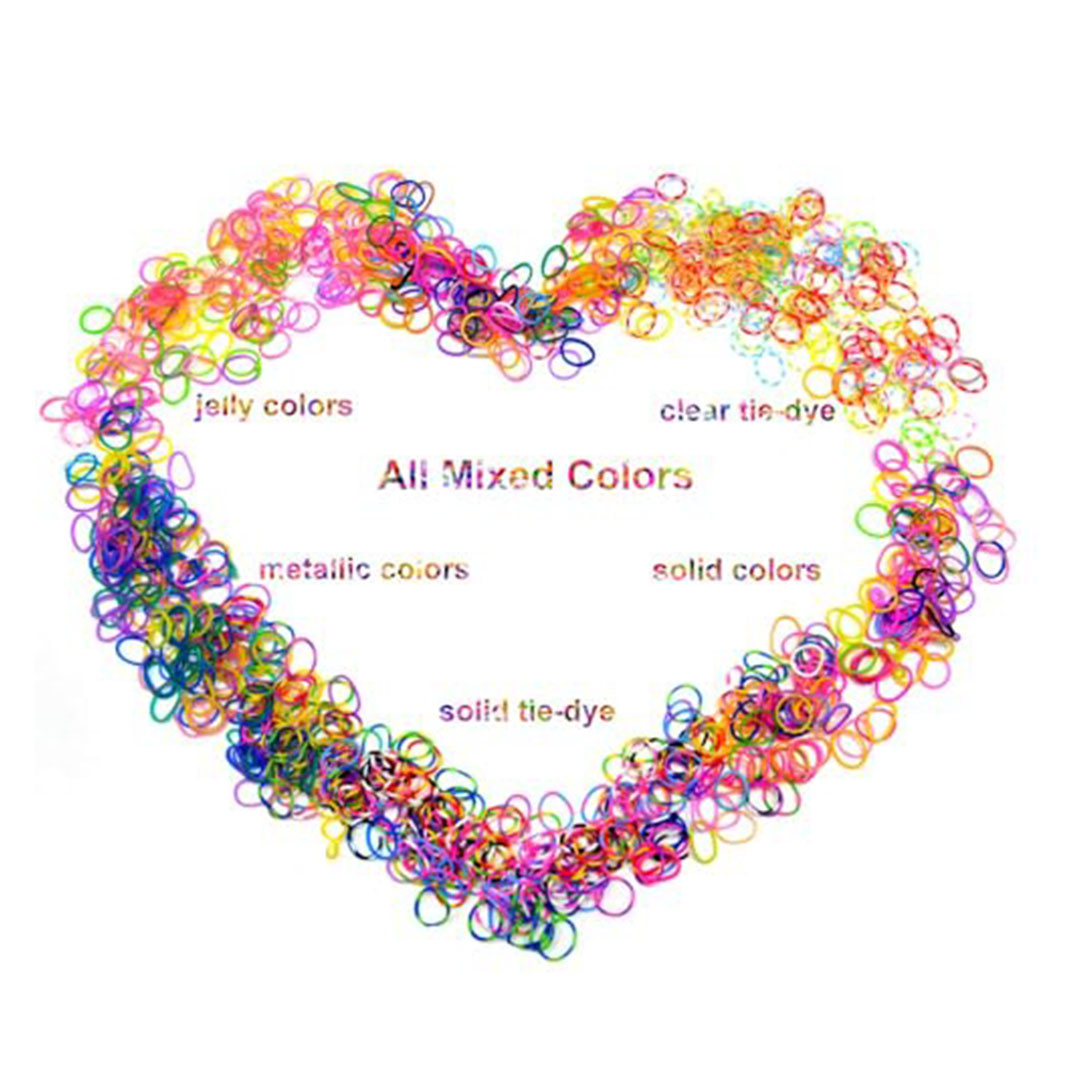 أربطة مطاطية لصنع الأساور - 3600 شريط