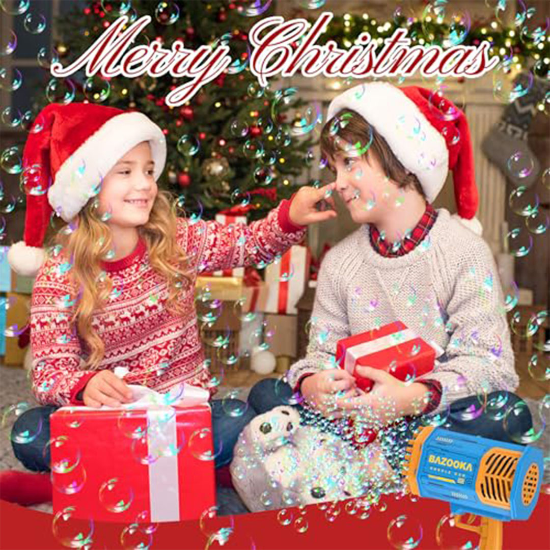 مسدس فقاعات مزود بأضواء - 6000 فقاعة في الدقيقة - أزرق