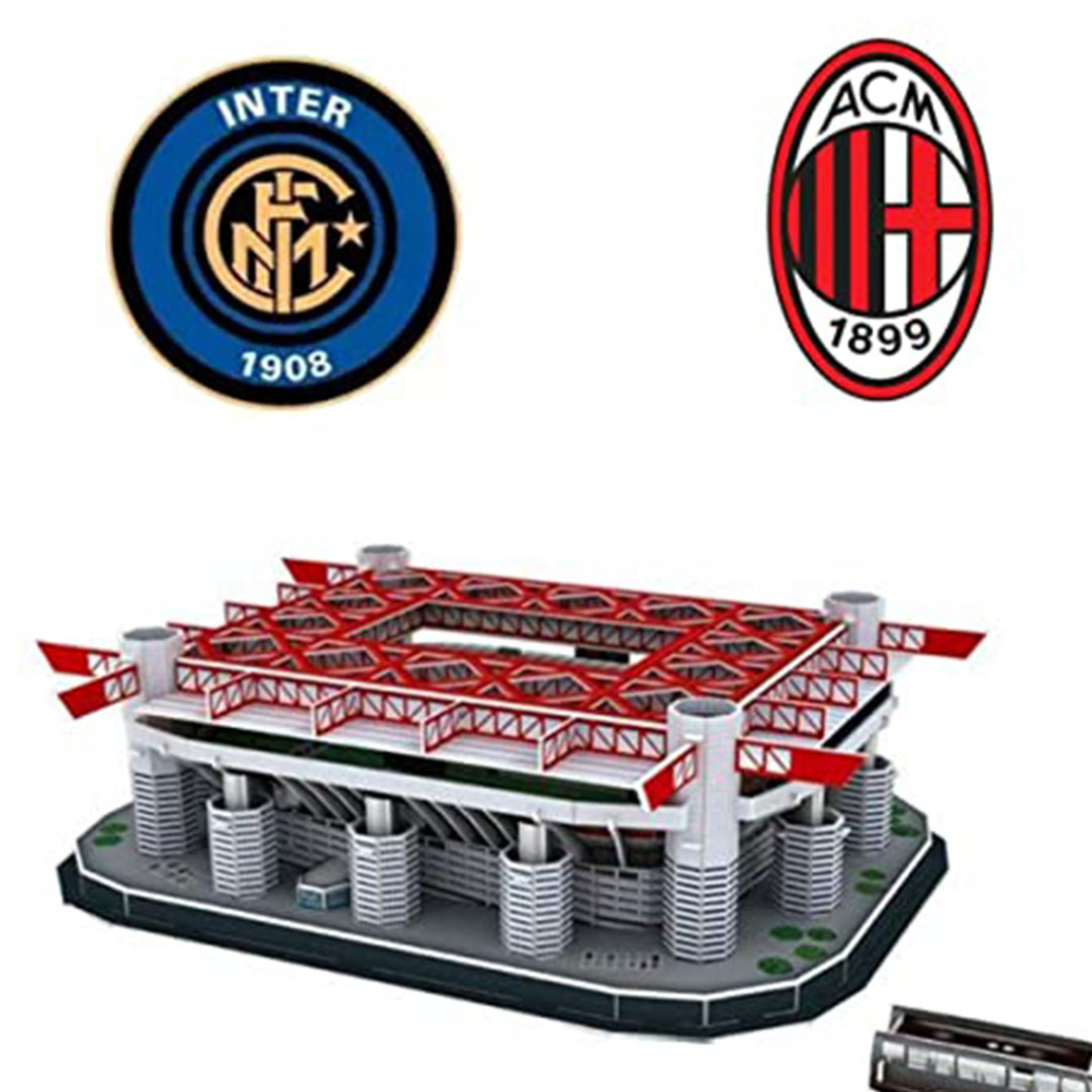 مجموعة بناء نموذج ورقي ثلاثي الأبعاد لملعب كرة قدم