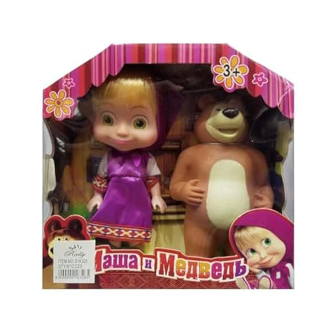 دمية ماشا مع الدب