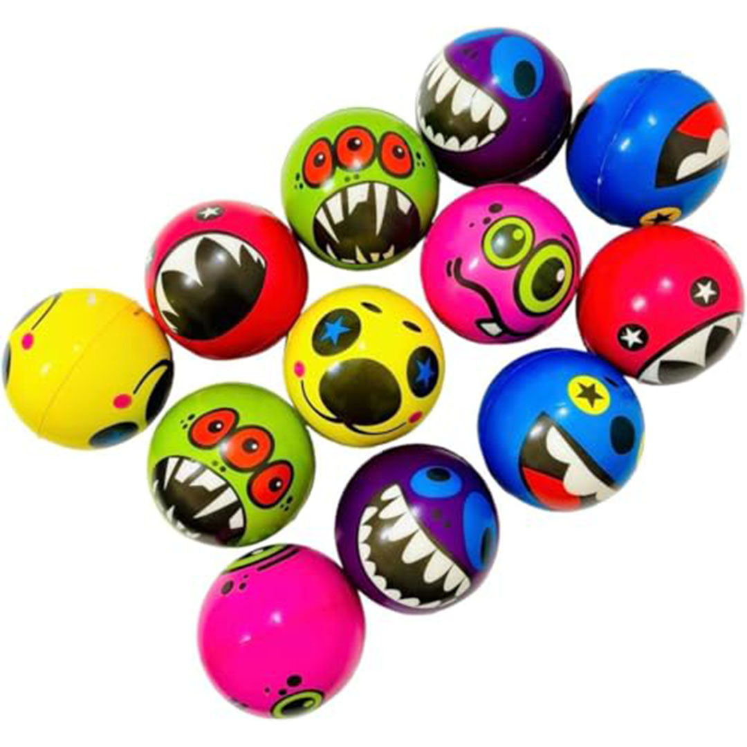 كرات ضغط ناعمة لتخفيف التوتر - 12 قطعة - 7.6 سم