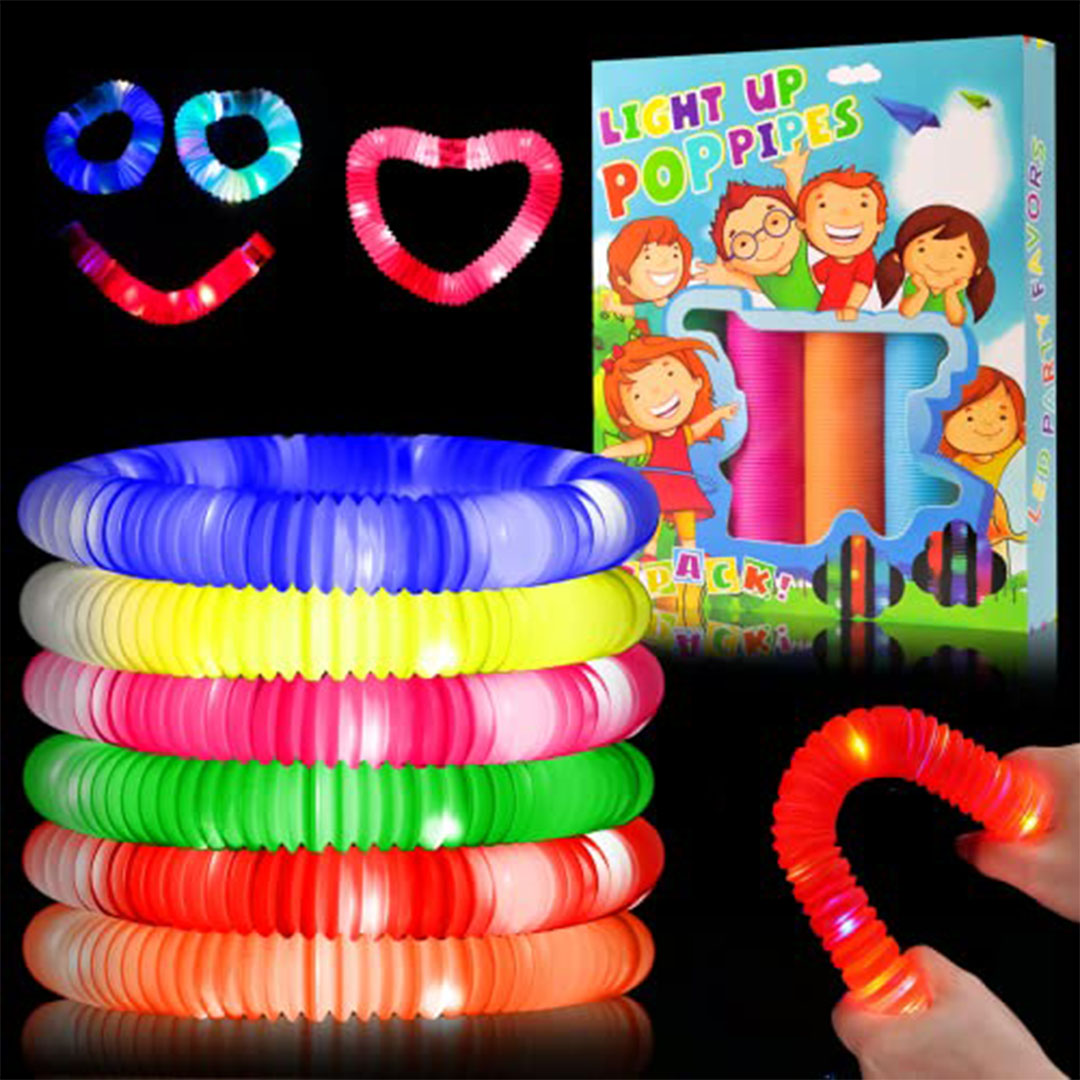 أنابيب مضيئة للأطفال - 6 قطعة
