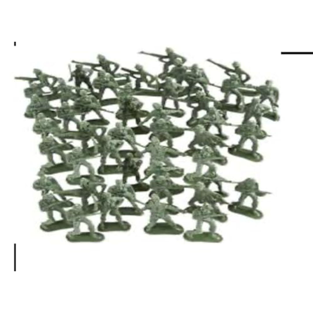 مجموعة ألعاب عسكرية لجنود الجيش - 100 قطعة