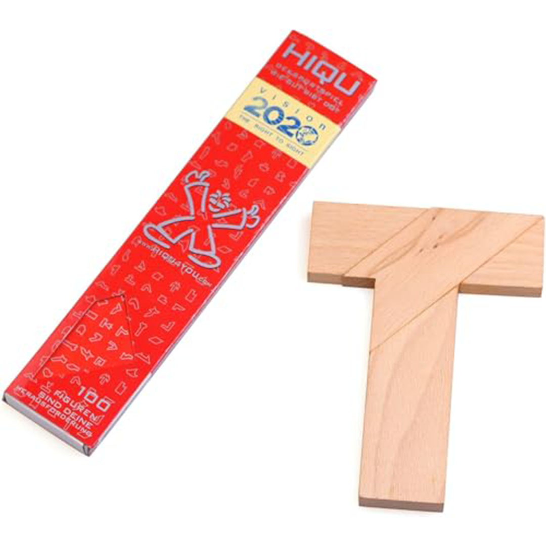 بازل تانغرام خشبية شكل حرف T