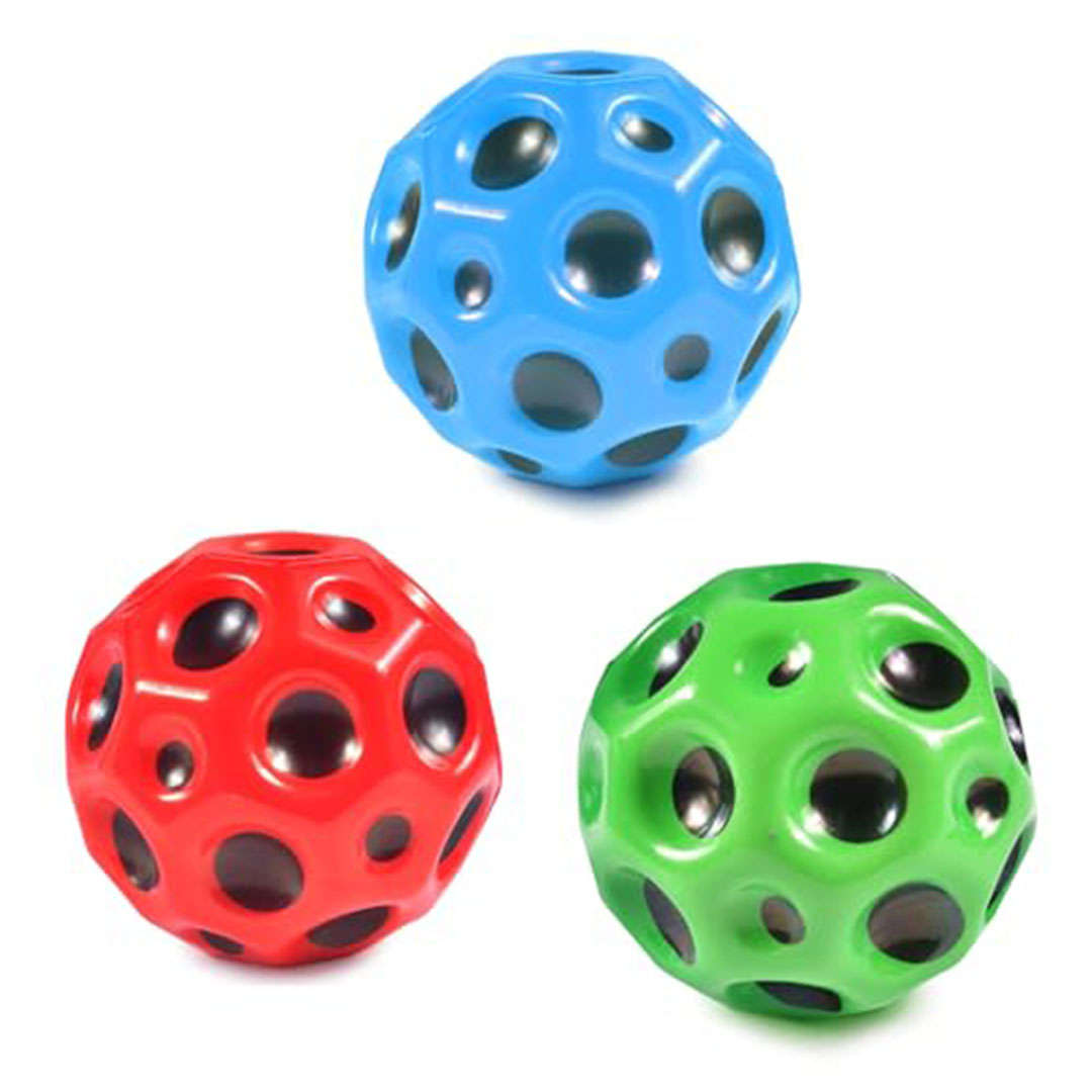 مجموعة كرات مطاطية على شكل قمر - 3 قطع