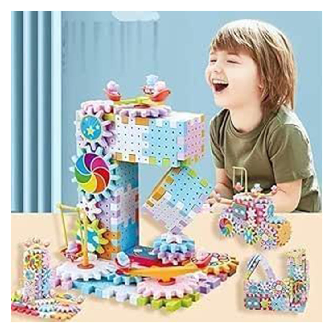 مجموعة مكعبات بناء تعليمية إبداعية - 83 قطعة