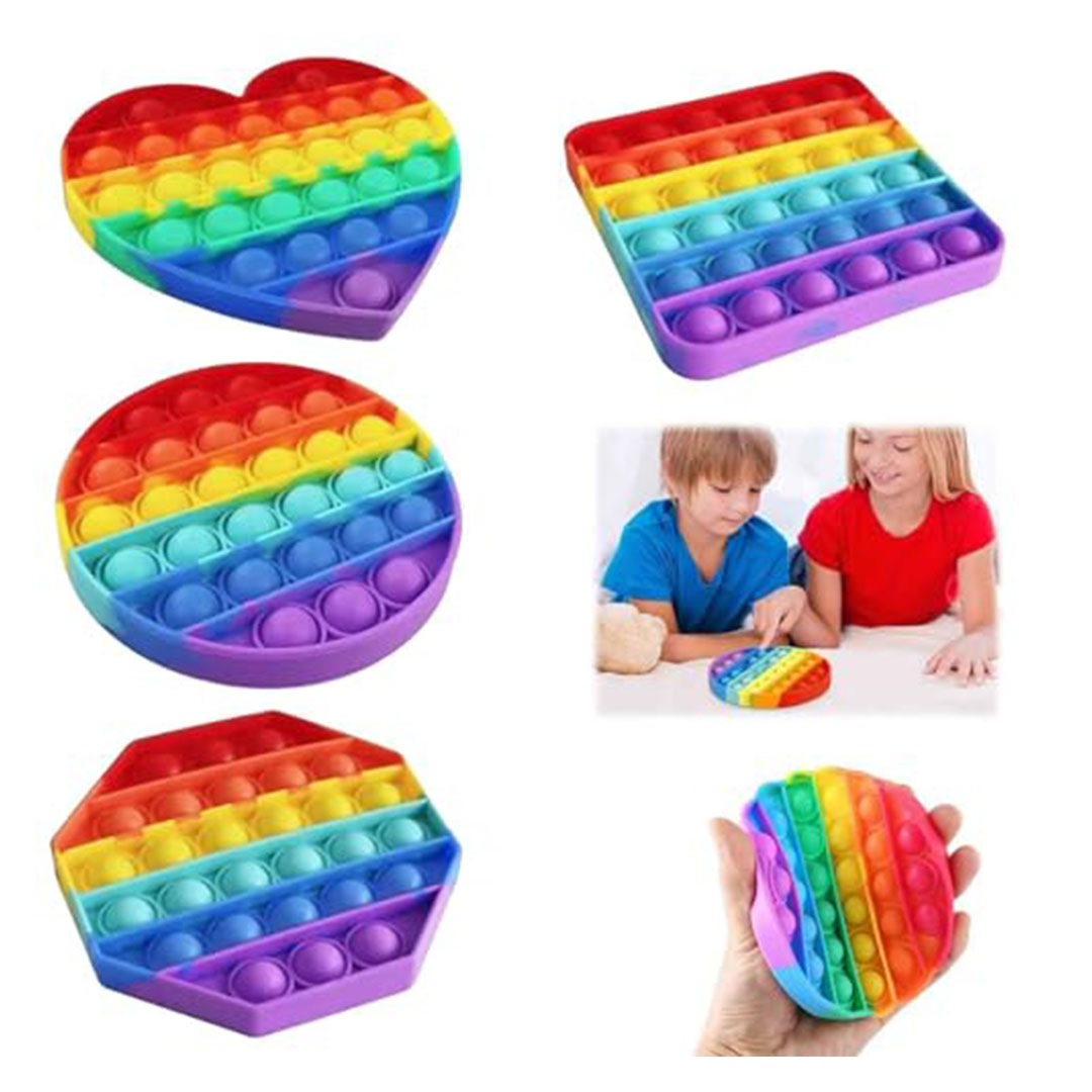لعبة Pop It سيليكون للأطفال - 4 اشكال