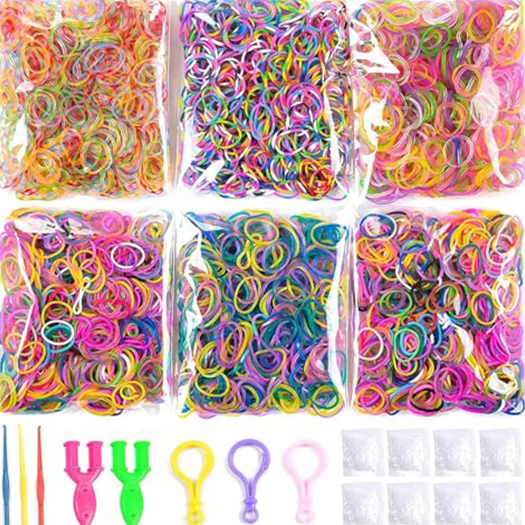 أربطة مطاطية لصنع الأساور - 3600 شريط