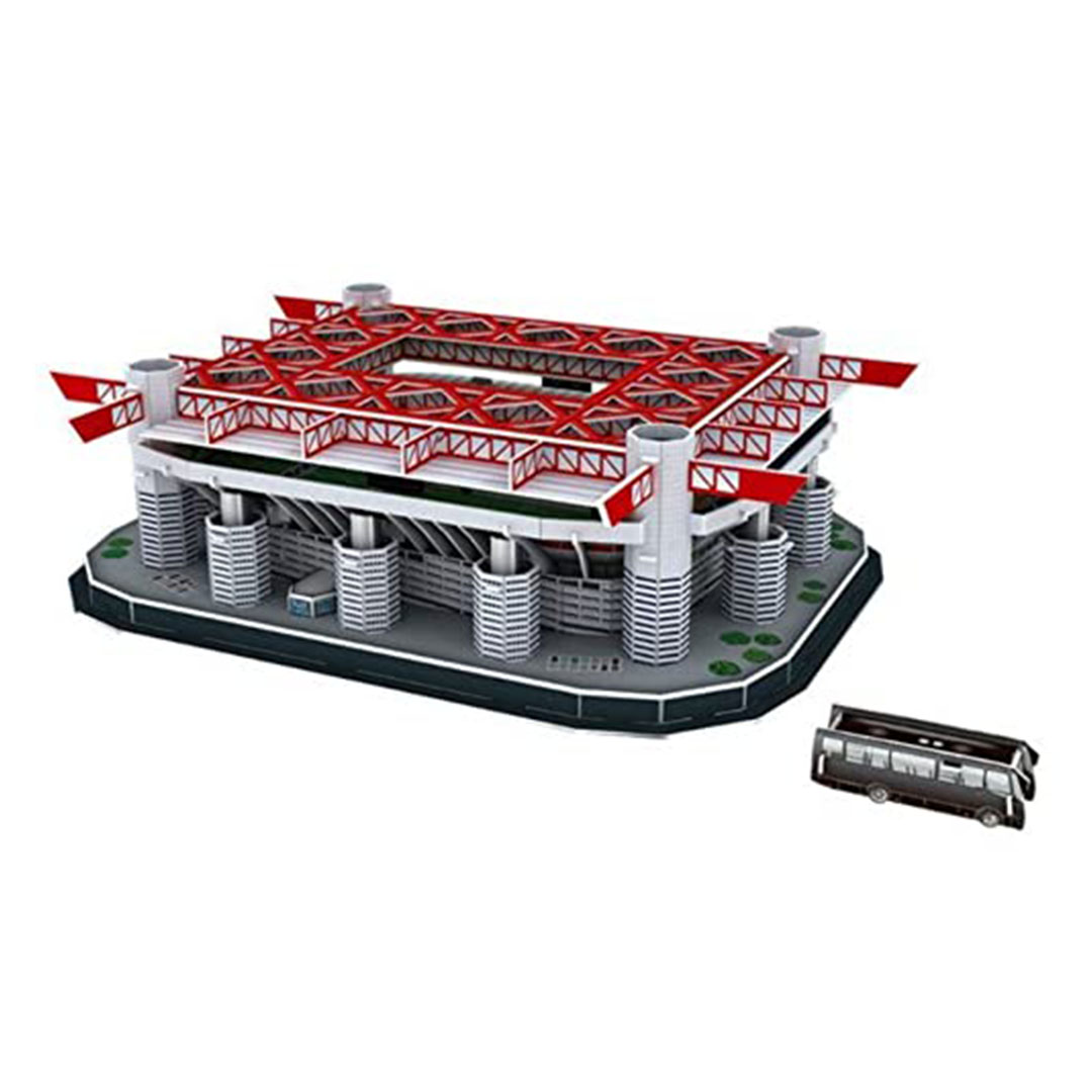 مجموعة بناء نموذج ورقي ثلاثي الأبعاد لملعب كرة قدم