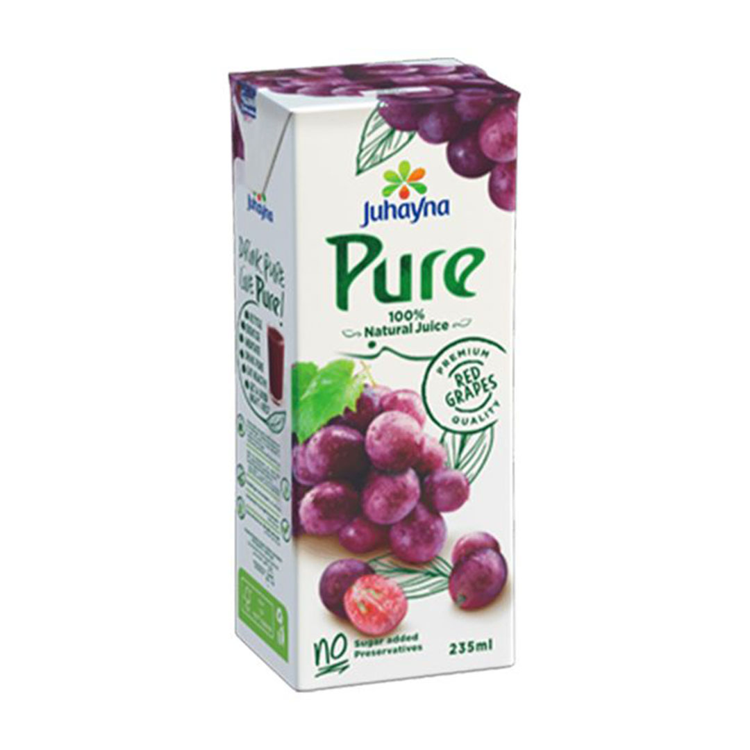 عصير جهينة بيور عنب أحمر - 235 مللي