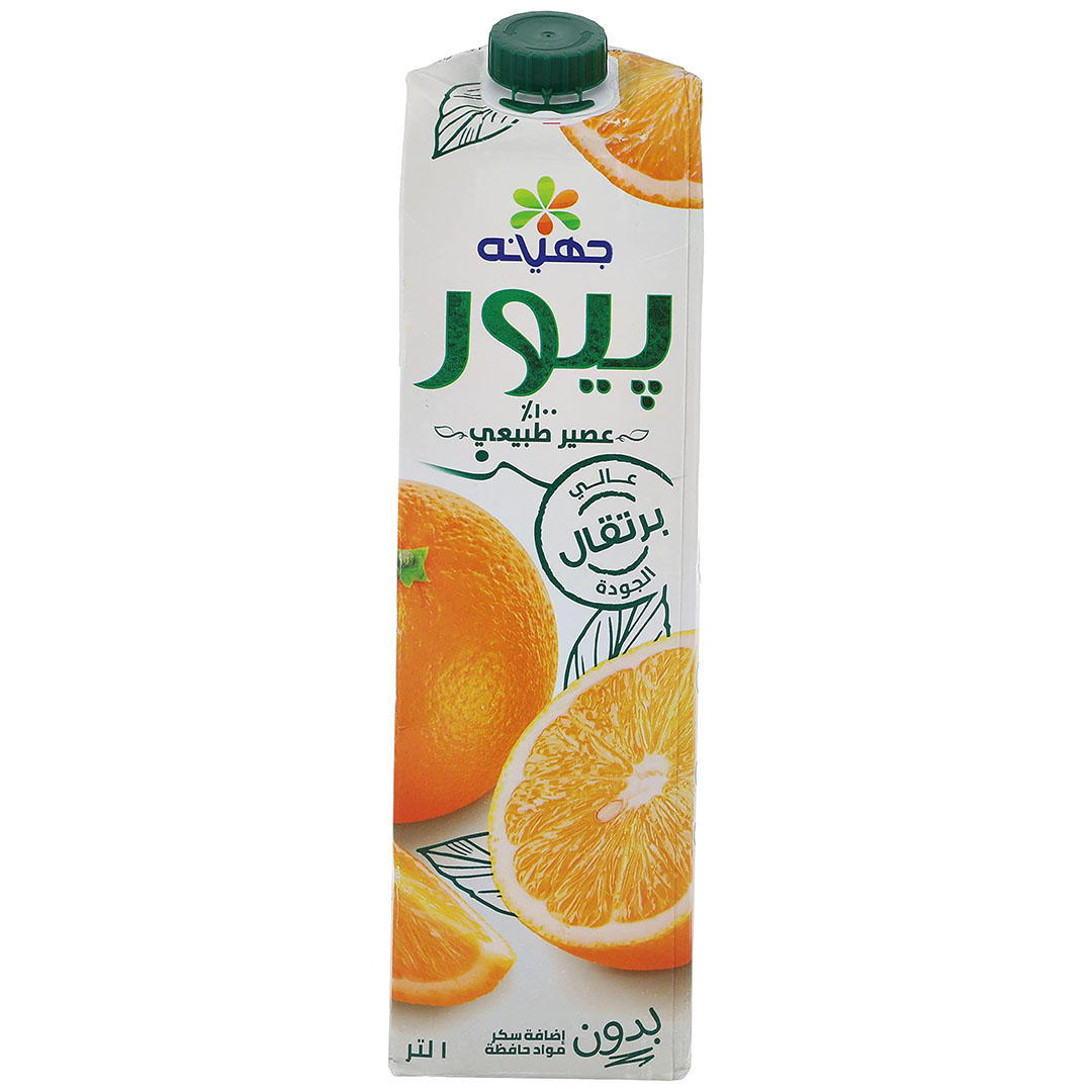 عصير جهينة بيور برتقال - 1 لتر