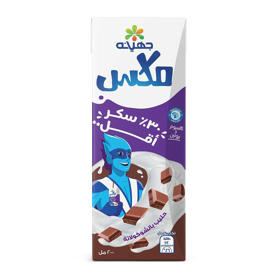 جهينه ميكس شوكولاتة 30% سكر أقل - 200 مللي