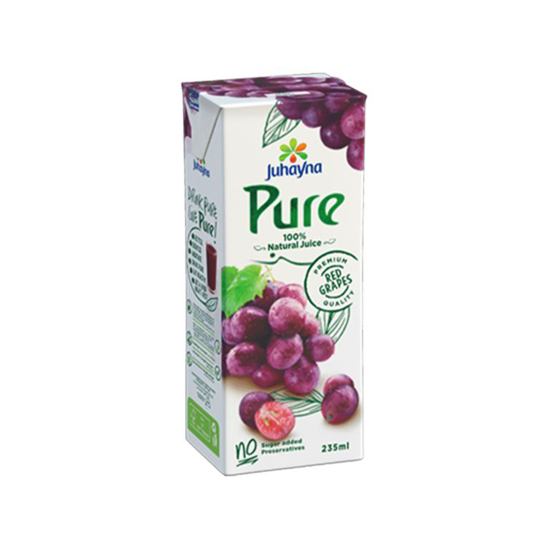 عصير جهينة بيور عنب أحمر - 235 مللي