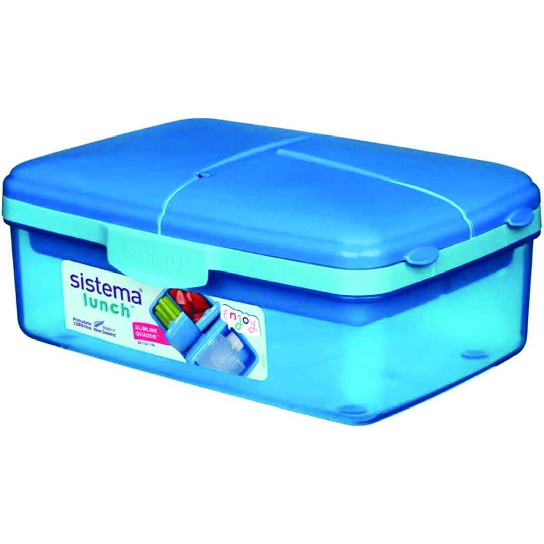 لانش بوكس رباعي سيستيما - 1.5 لتر - أزرق