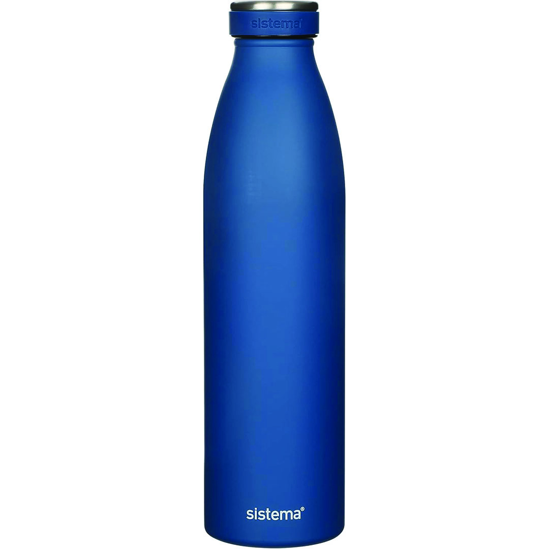 زجاجة شرب ستانلس ستيل - 750 مللي - كحلي