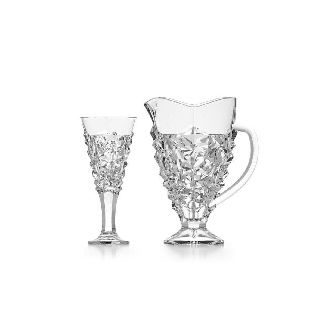 طقم ابريق و أكواب زجاجية لاروز - 7 قطع