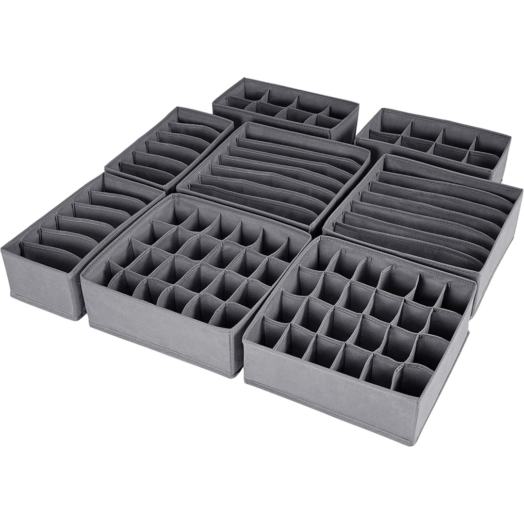 منظم للملابس الداخلية قابل للطي - 8 قطع