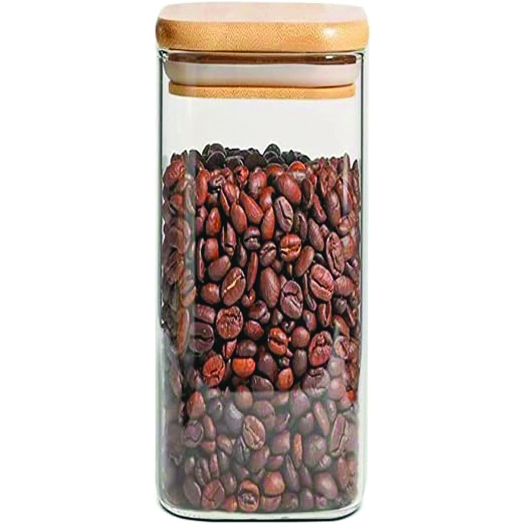 برطمان تخزين طعام دائري - 550 مللي - شفاف