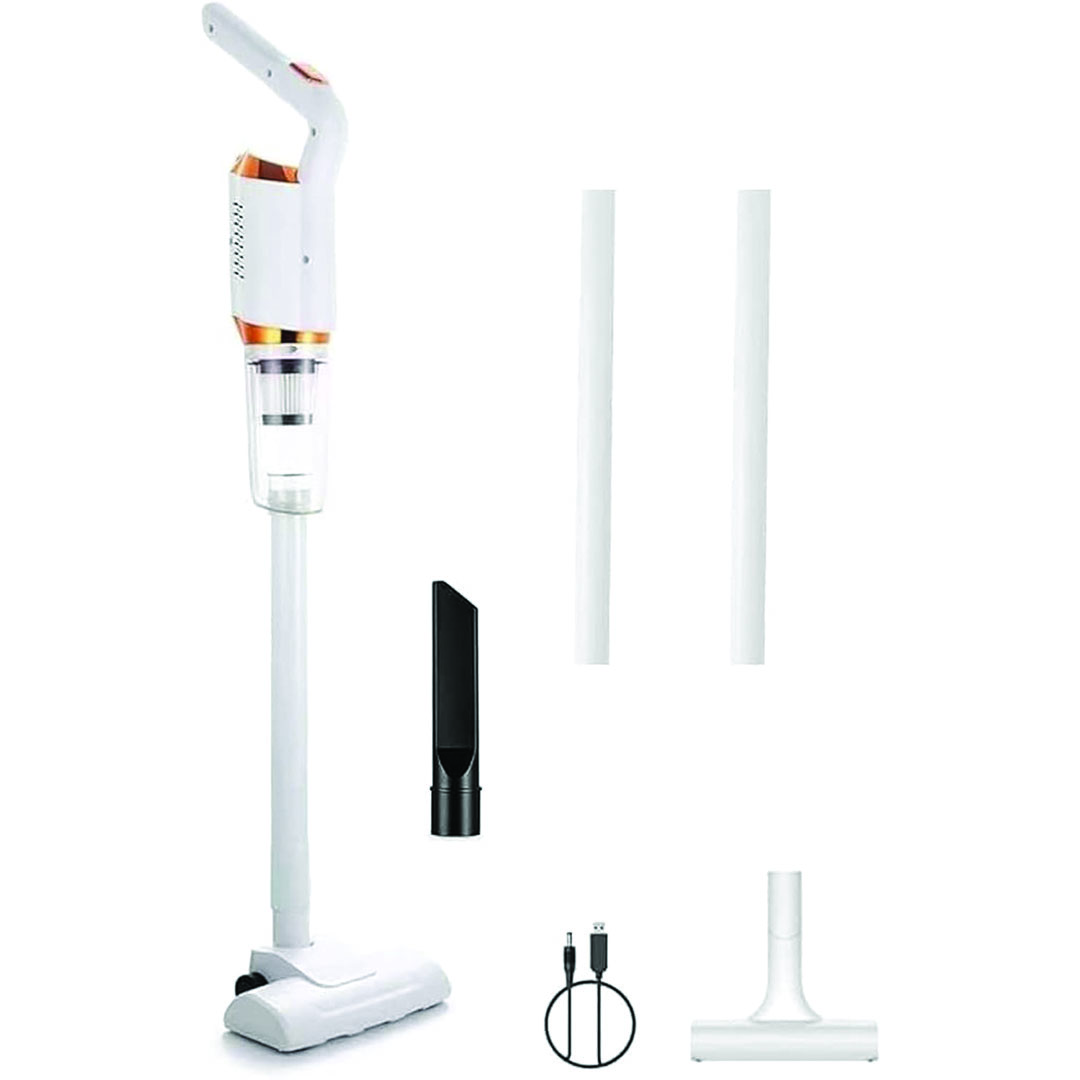 مكنسة كهربائية لاسلكية محمولة - أبيض