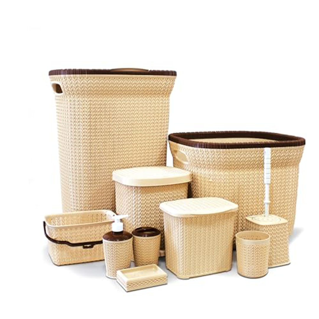 طقم سلال من الوطنية - بيج - 10 قطع