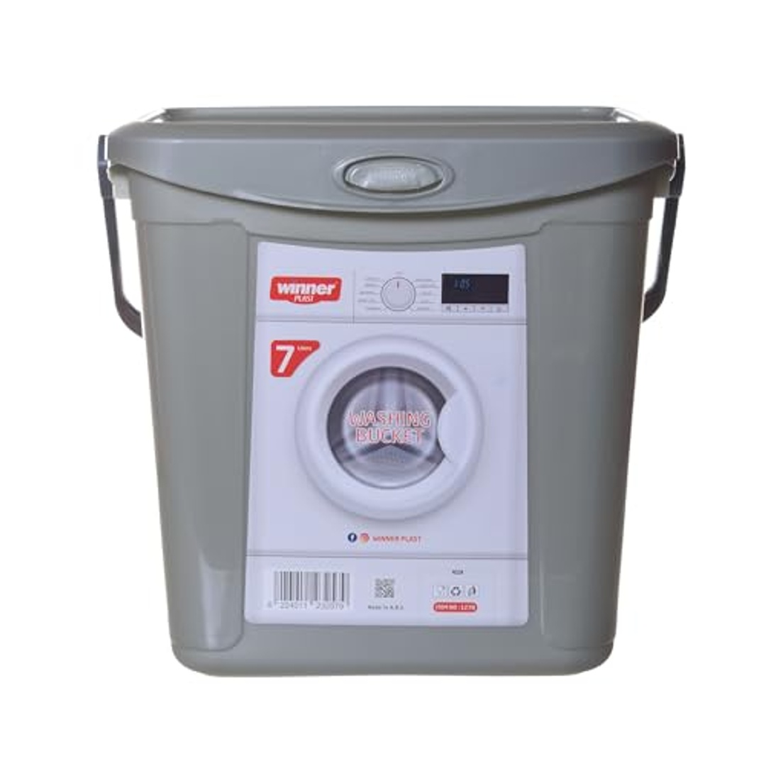 علبة حفظ مسحوق الغسيل شكل غسالة - 7 لتر