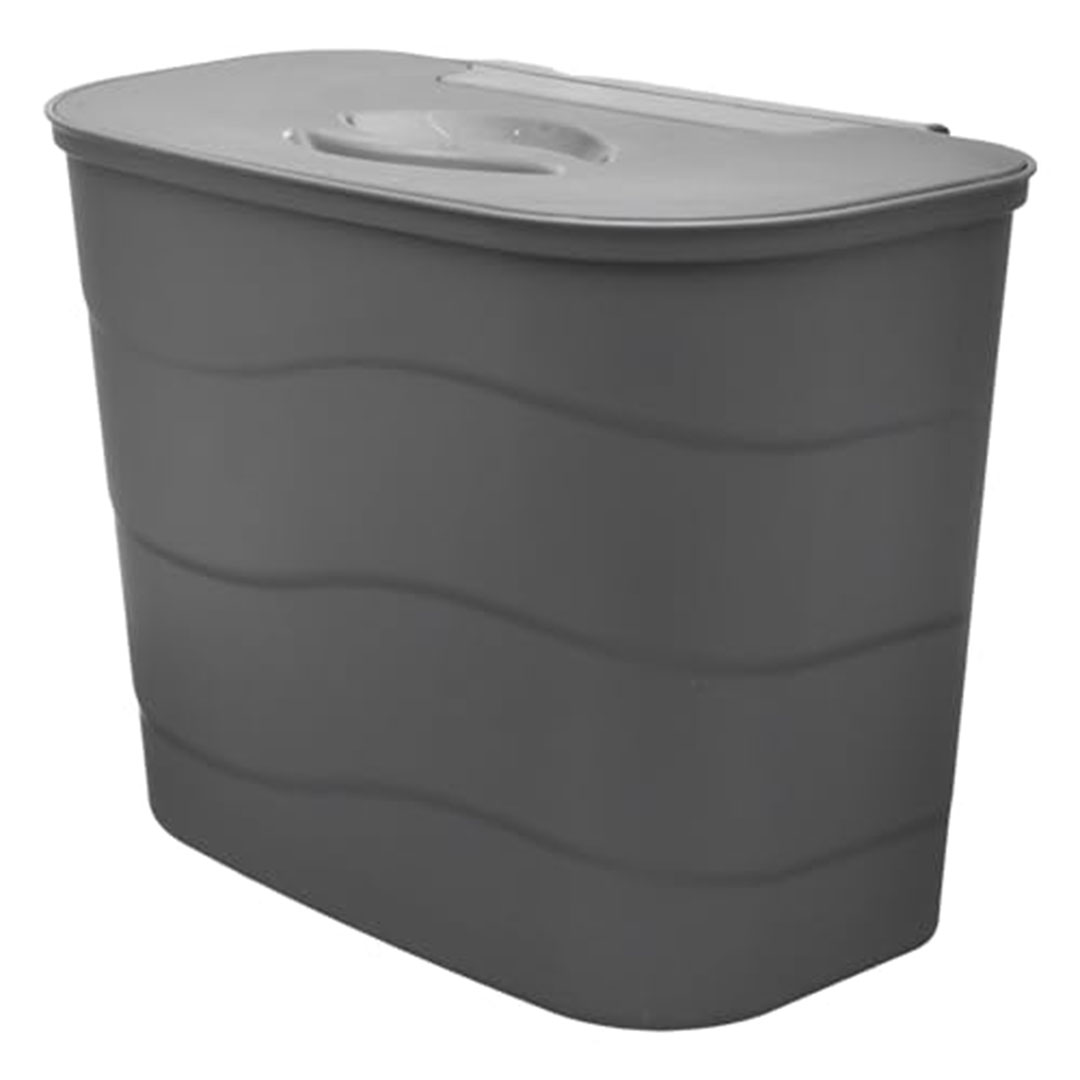 سلة قمامة 5 لتر - رمادي