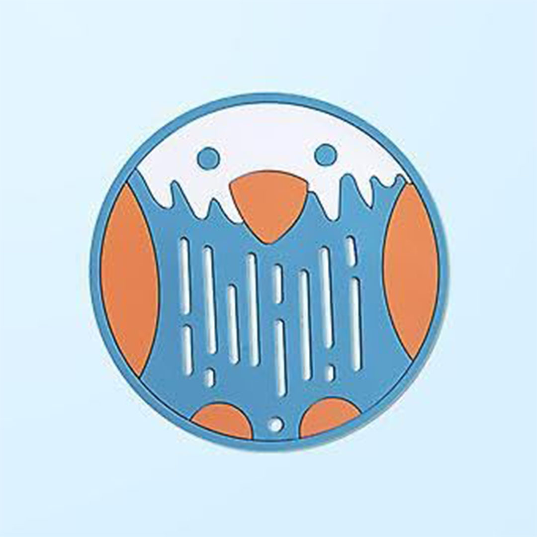 طقم قواعد اكواب سيليكون - 4 قطعه - متعدد الاشكال