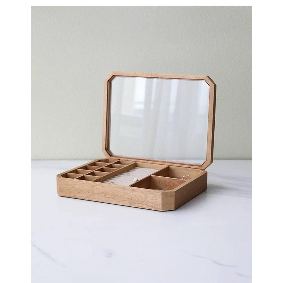 صندوق مجوهرات واكسسوارات - خشب