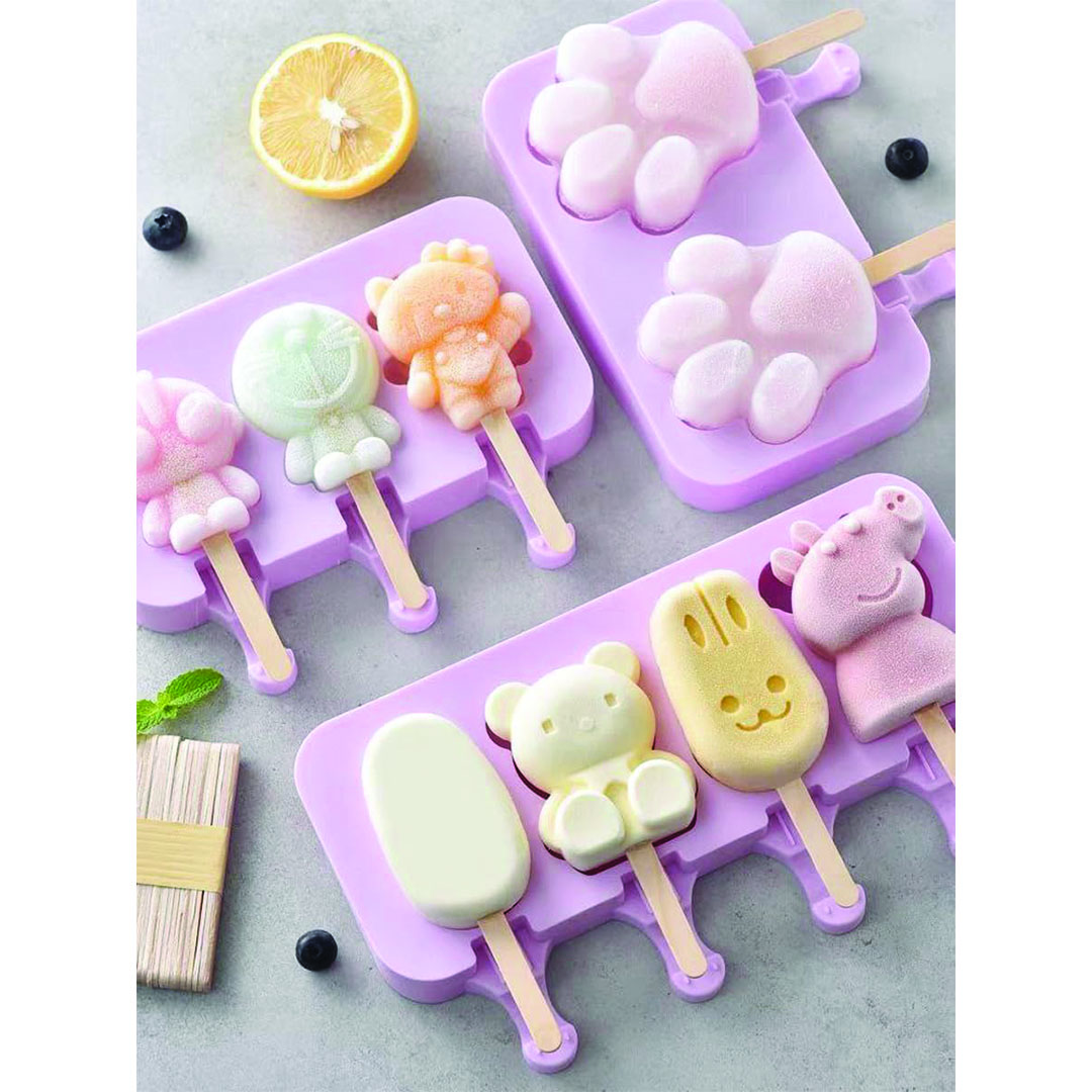 قالب أيس كريم أشكال مختلفة - متعدد الألوان