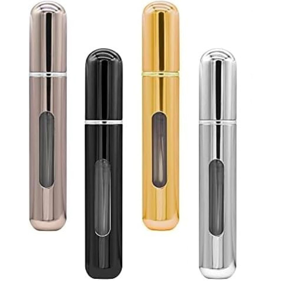 بخاخ برفان للرحلات - ألومنيوم / بلاستيك - 5 مل - 4 قطع