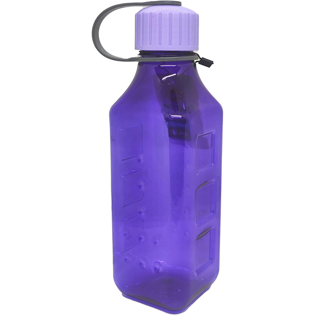 زجاجة مياه مع حزام - لون ارجواني - 800 مل