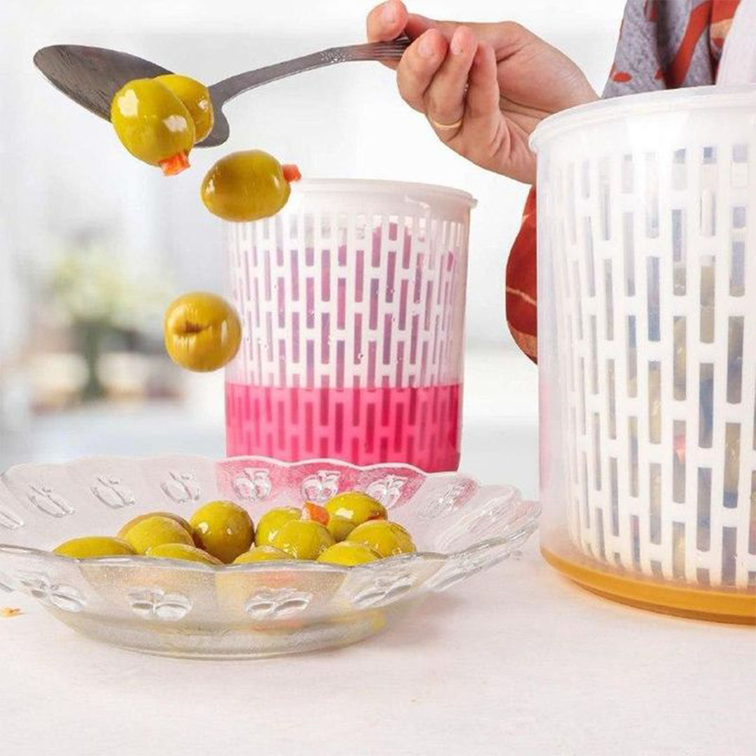 برطمان تخليل - أبيض - 2.2 لتر