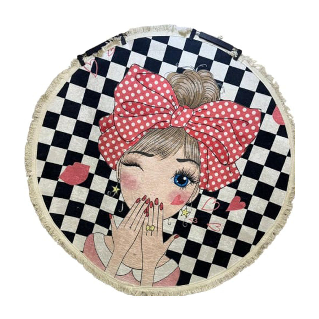 سجادة مدوره كبيره - 150 سم - متعدد الالوان - RAMT13-013