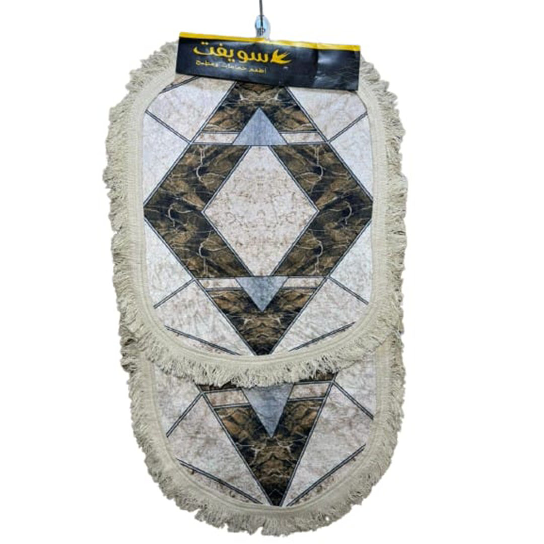 سجادة أرضية بيضاوية -2 قطعة - متعدد الالوان - RAMT13-027