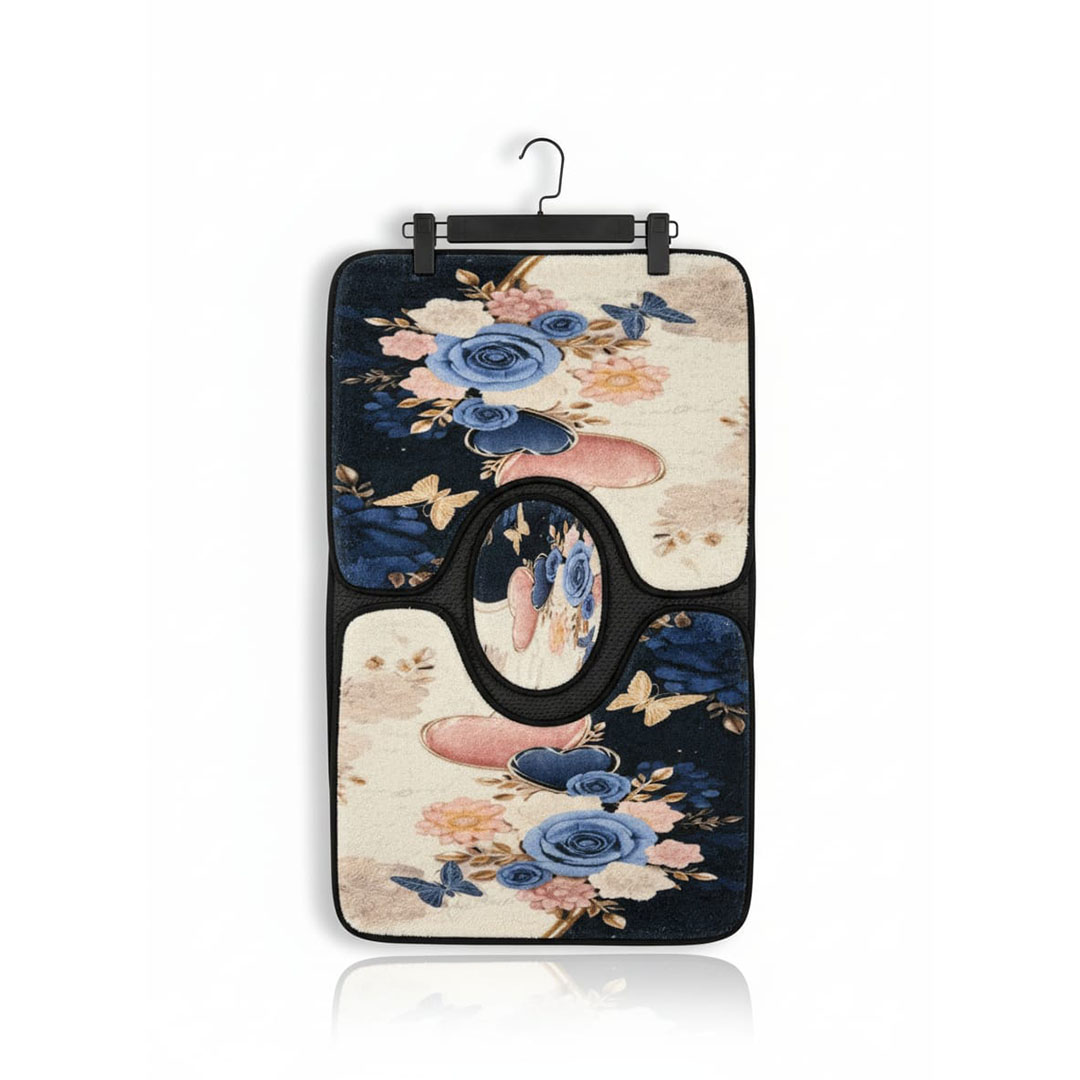 طقم دواسات حمام 3D - 78*48 سم - متعدد الالوان - RAMT13-076