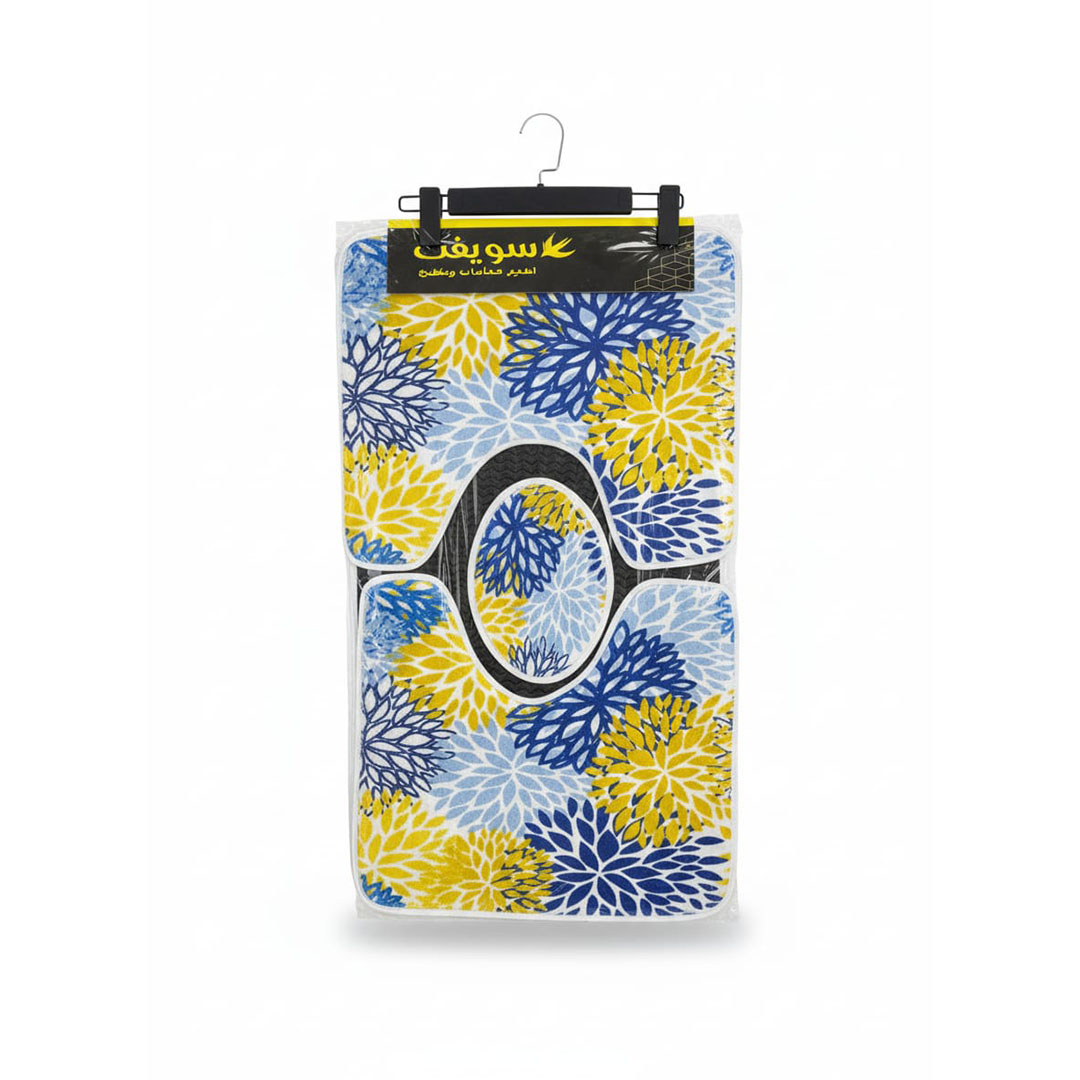 طقم دواسات حمام 3D - 78*48 سم - متعدد الالوان - RAMT13-078