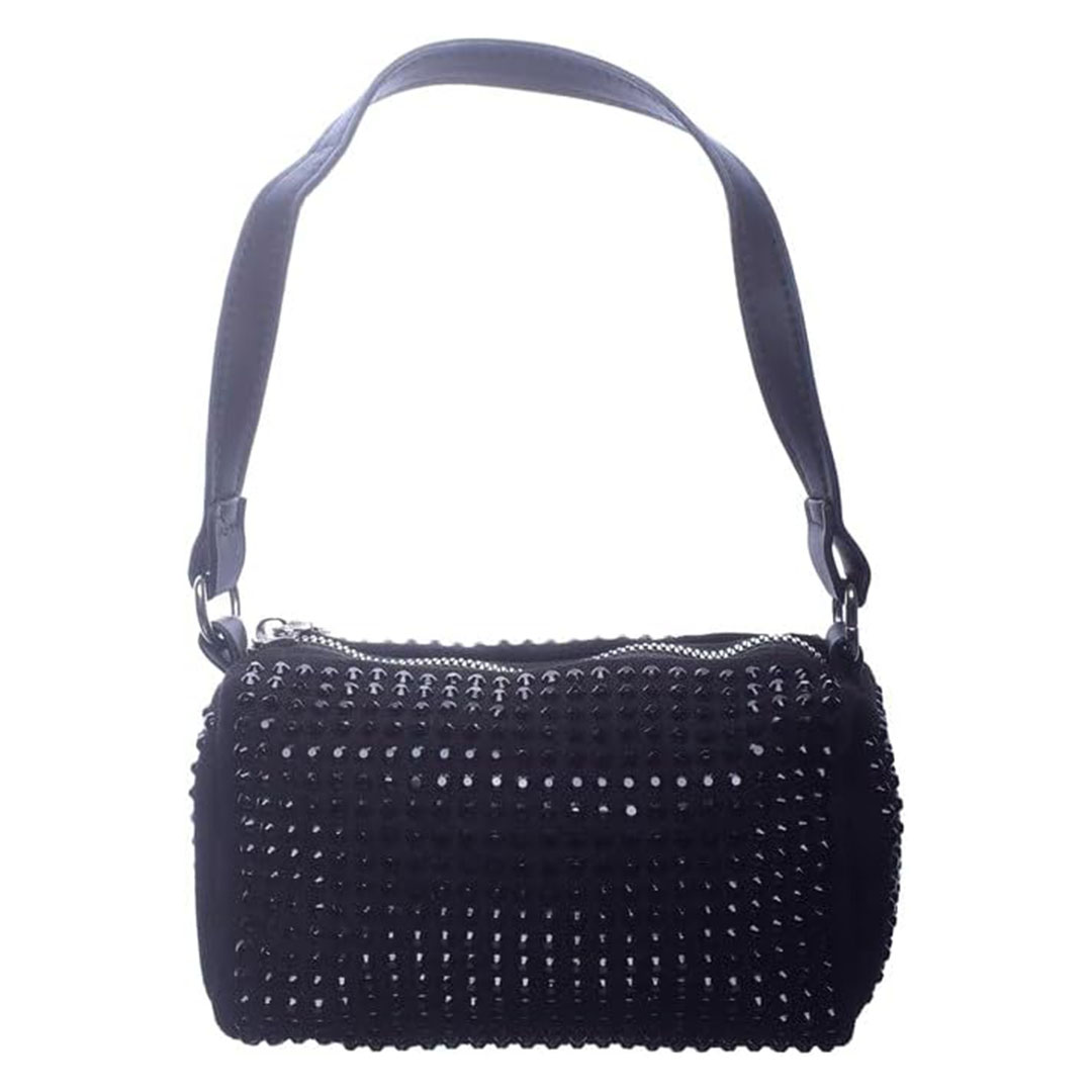 شنطة كروس شمواه للنساء ستراس - أسود - 1243-1