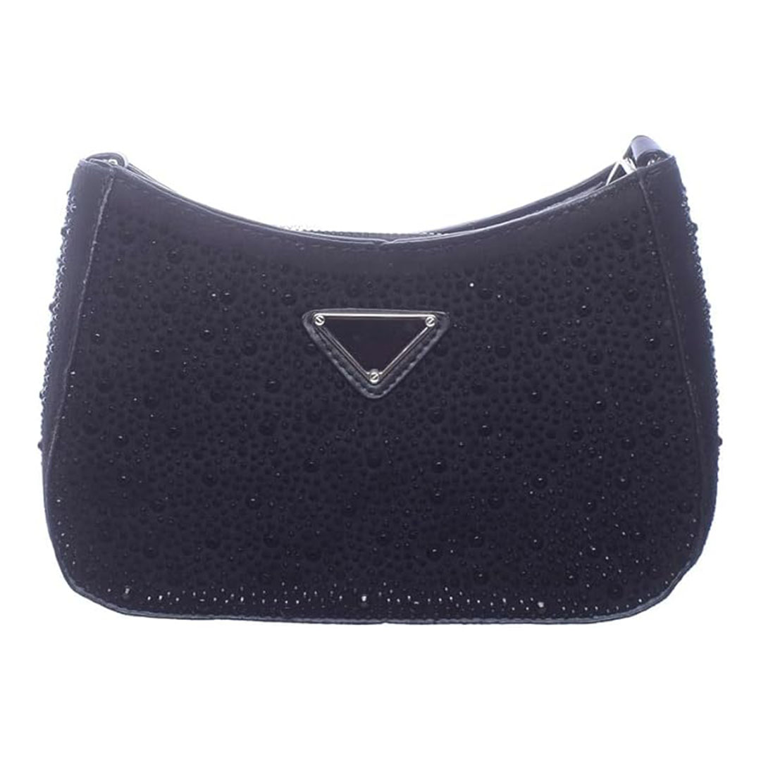 شنطة كروس شمواه للنساء ستراس - أسود - 9-3