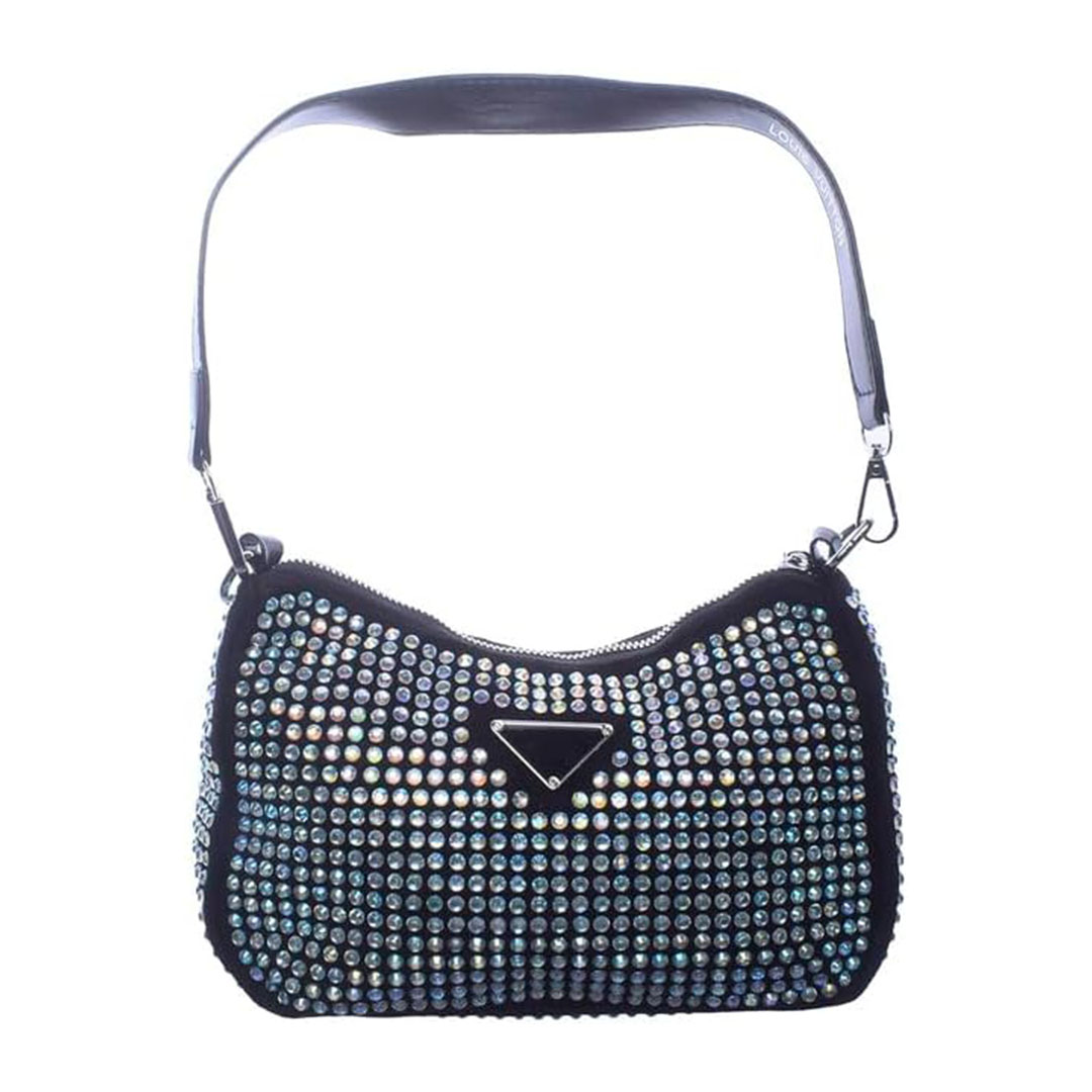 شنطة كروس شمواه للنساء ستراس - أسود - RM 119