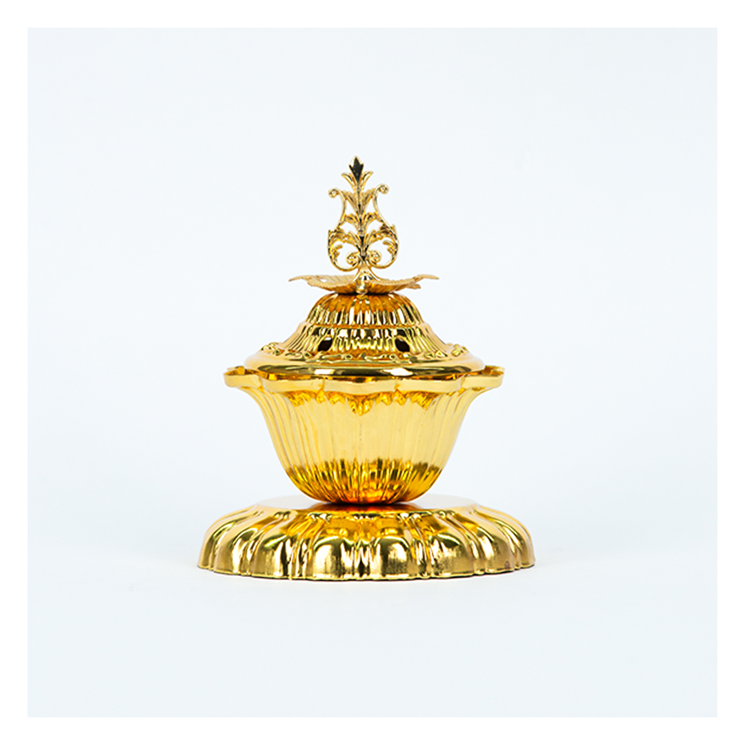 مبخرة معدن كلاسيك - ذهبي