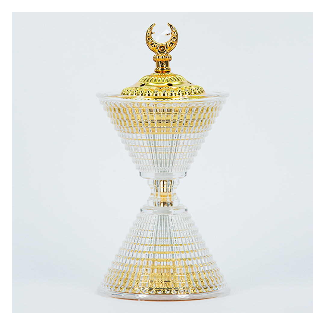 مبخرة زجاجية فاخرة مزدوجة